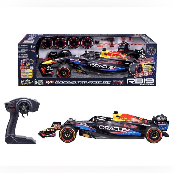 Red Bull Max Verstappen 1:10 Formula 1 Racing RC 2 Speed R/C Motor 4 Racers